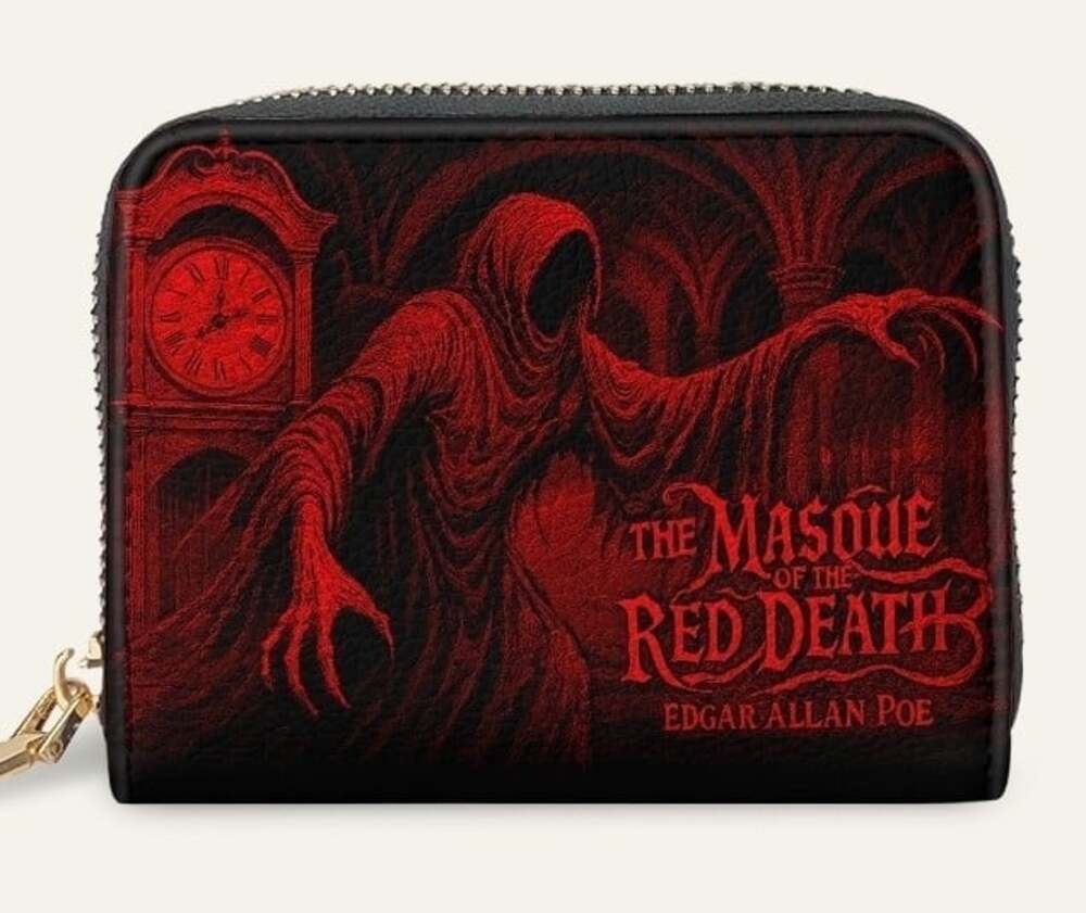 Masque of the Red Death Mini Wallet Horror Goth Halloween Edgar Allan Poe New